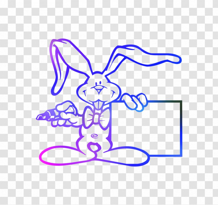 Easter Bunny Coloring Book Rabbit Child - Wing Transparent PNG