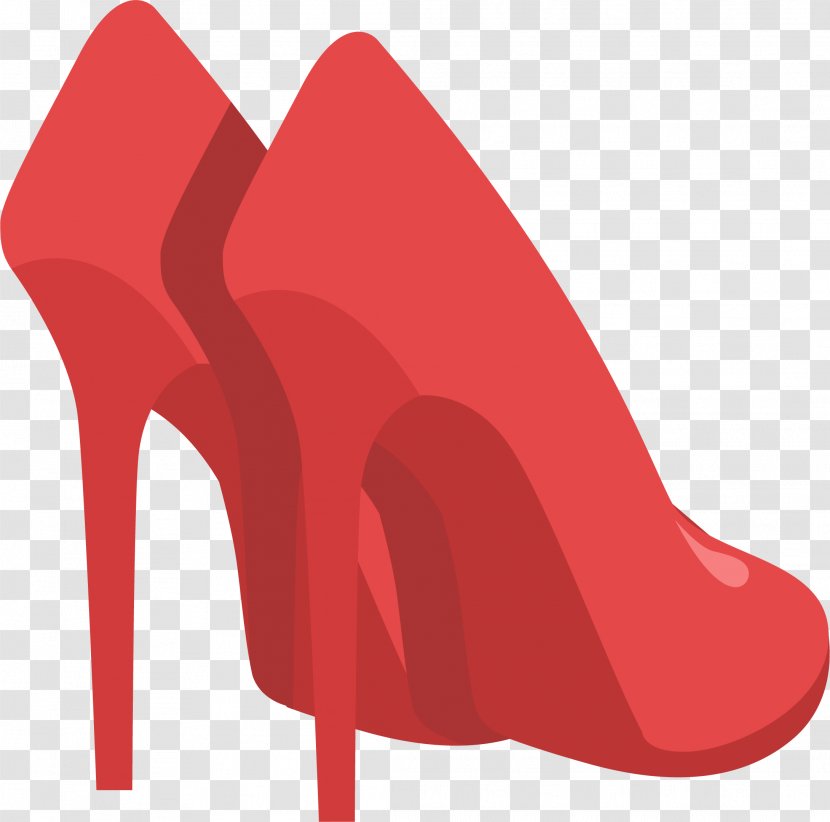 Red High-heeled Footwear Shoe - Highheeled - Shoes Transparent PNG