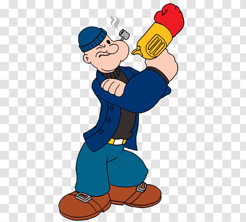 Art Finger Human Behavior Character Clip - Man - Popeye Transparent PNG