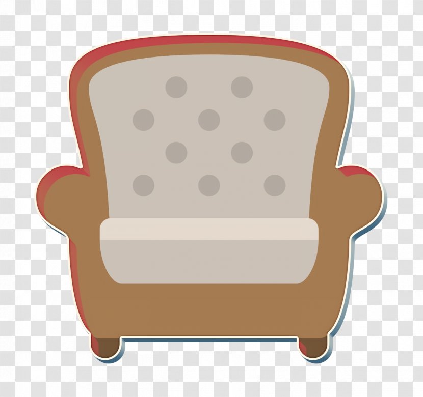 Armchair Icon Chair Household - Club Beige Transparent PNG