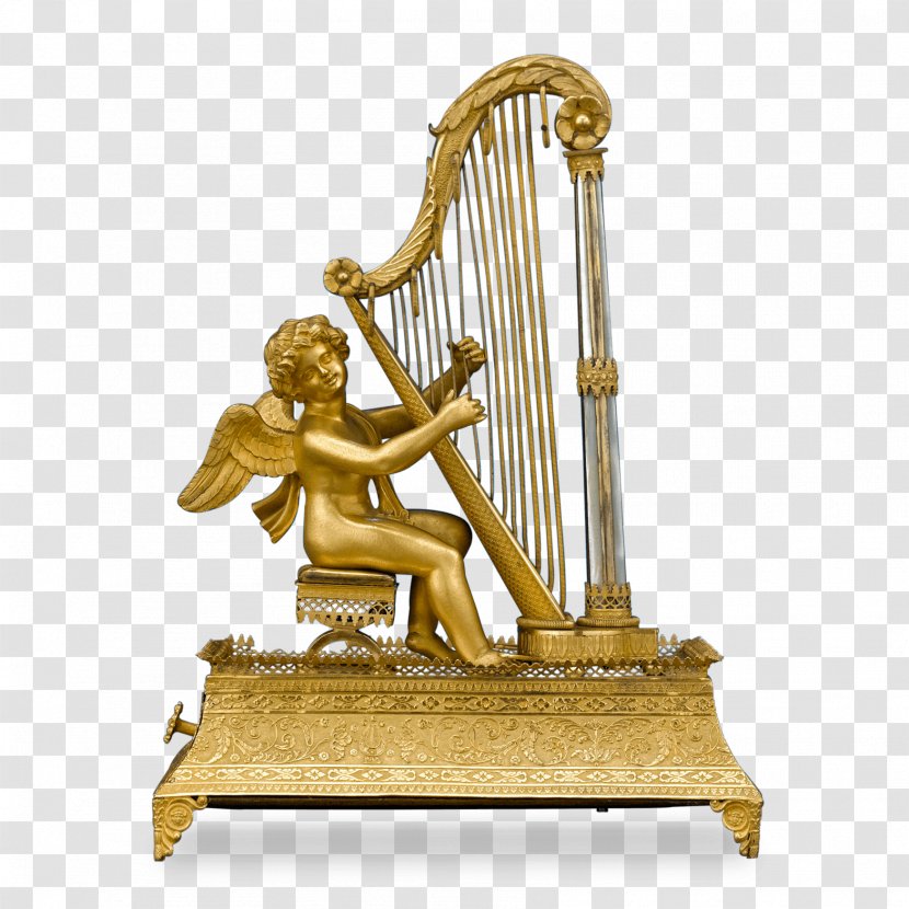 Celtic Harp Lyre Brass Bronze - Accolades Watercolor Transparent PNG
