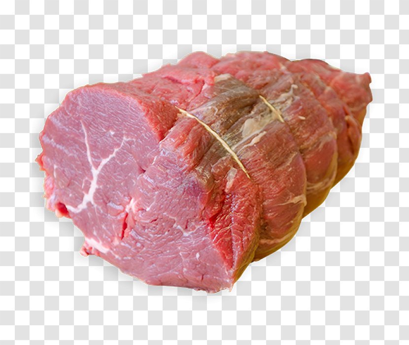 Ham Roast Beef Meat Veal - Cartoon - Fillet Transparent PNG