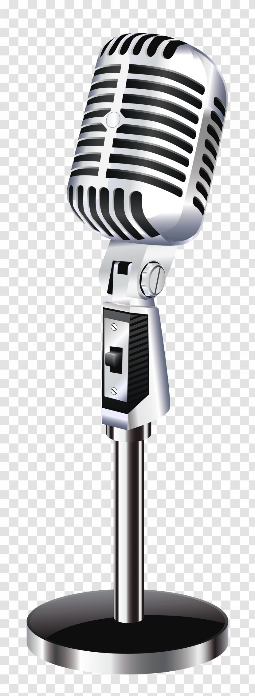 Microphone - Cartoon - Retro Clipart Picture Transparent PNG