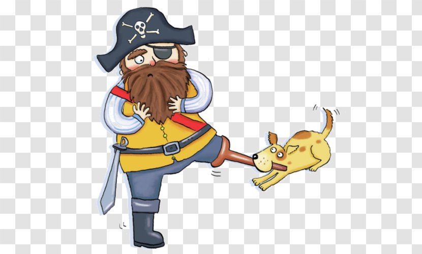 Dog Drawing Piracy Illustration - Profession - Cartoon Bearded Pirate Lame Bites Transparent PNG