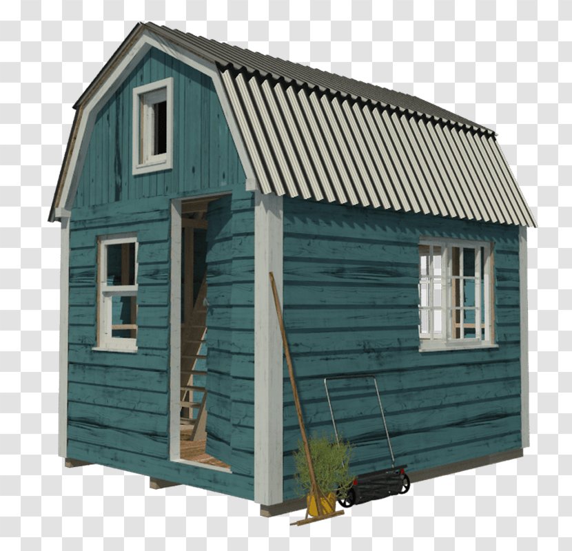 Loft Gambrel Shed Building House - Roof Transparent PNG