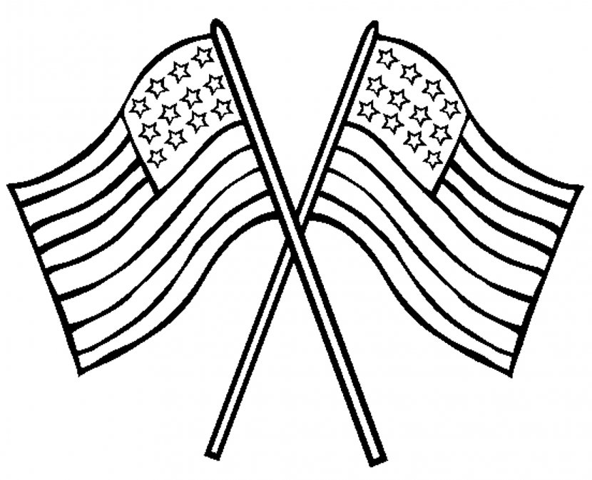 Flag Of The United States Coloring Book Memorial Day - Drawing Cliparts Transparent PNG