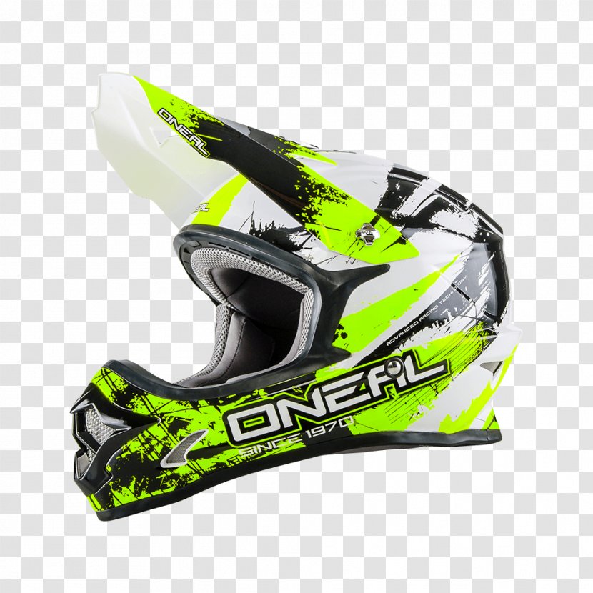 Motorcycle Helmets Oneal Series 3 Mercury Helmet-Yellow-Black O'Neal 2 Spyde Helmet Motocross - Flower Transparent PNG