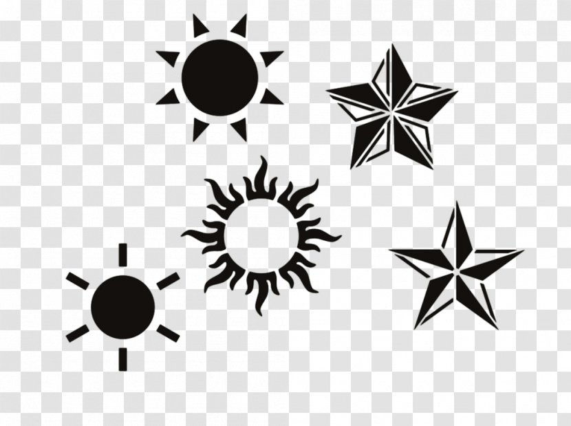 Tattoo Nautical Star - New School - A Collection Of Five-star Material Transparent PNG