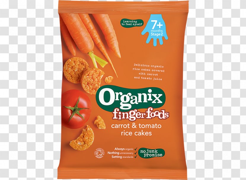 Organic Food Rice Cake Finger Baby Tomato Juice - Snack - Ricecake Transparent PNG