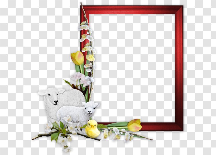 Picture Frame Goat Clip Art - Red Border And Goats Transparent PNG