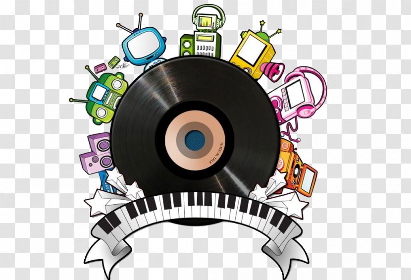 Compact Disc Musical Instrument Piano - Silhouette - Instruments Transparent PNG