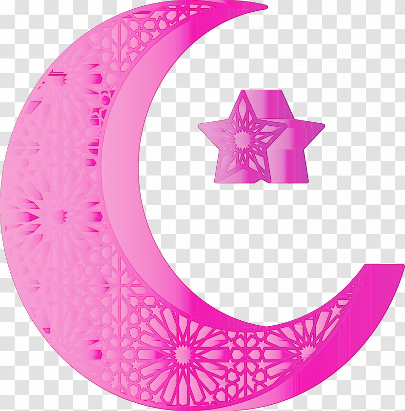 Pink Magenta Circle Wheel Crescent Transparent PNG