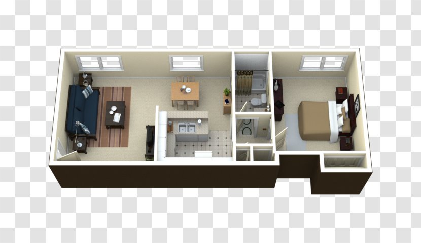 Studio Apartment Fountain Inn House Renting - Storey - Toilet Plan Transparent PNG