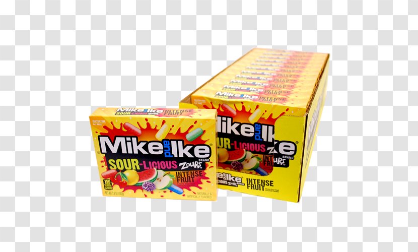 Mike And Ike Candy Zours Confectionery & Intense Fruit Sour - Snack Transparent PNG