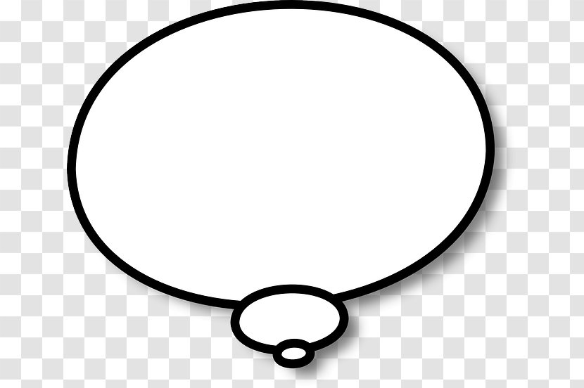 Clip Art Speech Balloon Thought Callout - Body Jewelry - Outline Transparent PNG
