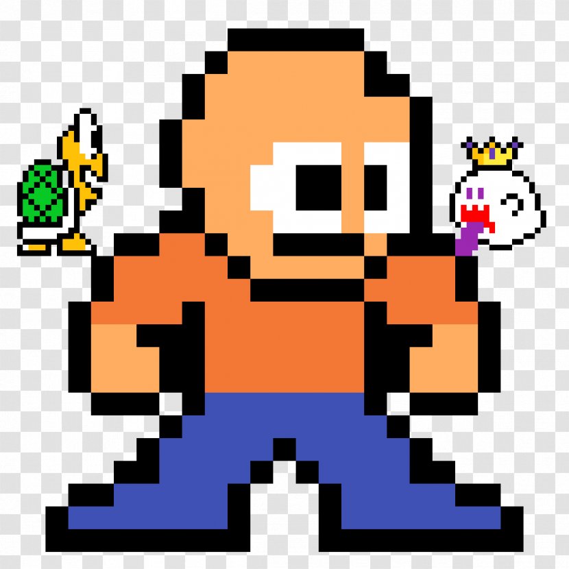 Sprite Character Video Games 8-bit Pixel - Cartoon - Black And White Art Mario Transparent PNG