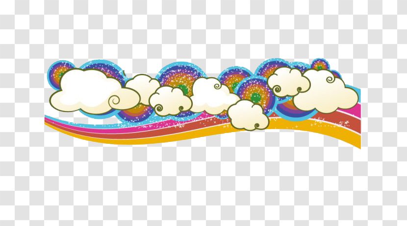 Light Rainbow Circle Cloud - Color - Material Free Download Transparent PNG