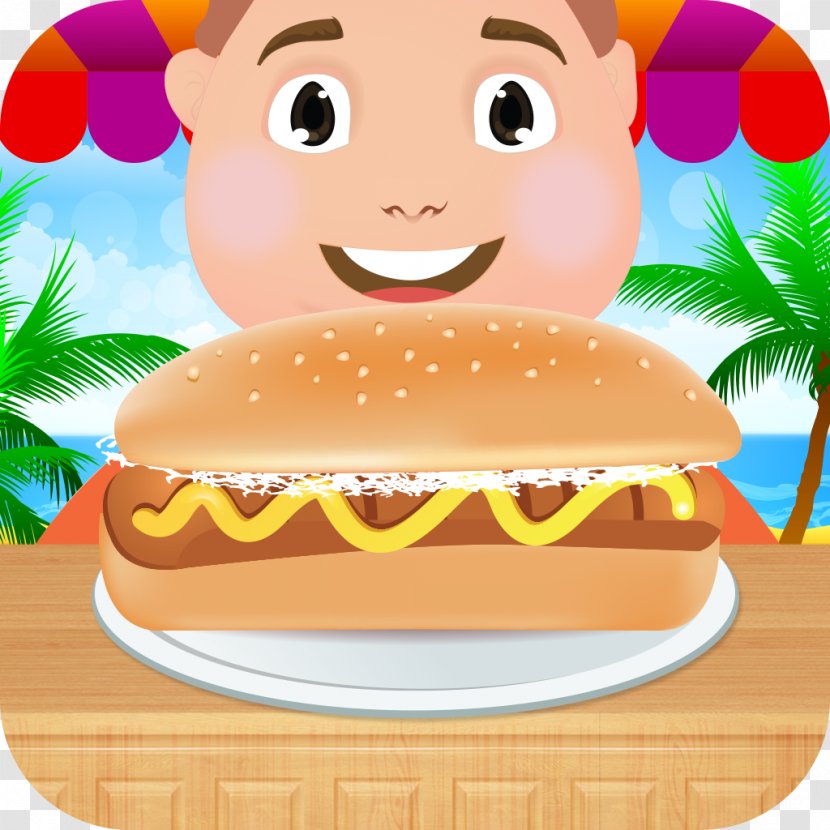Fast Food Cheeseburger Junk Hamburger - Smile - Hotdog Transparent PNG