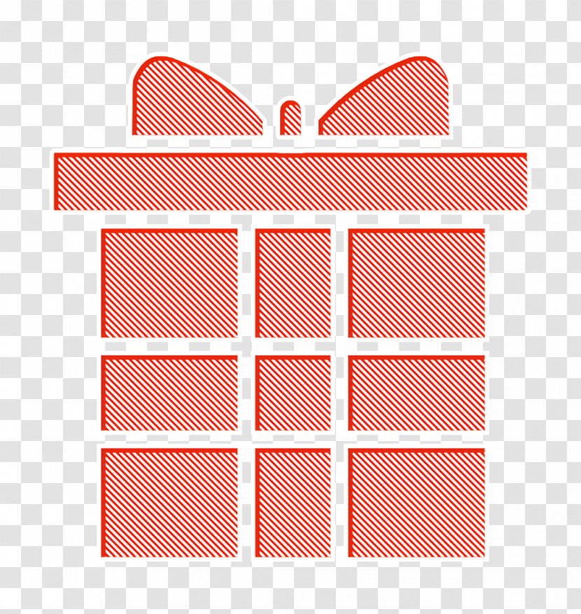 Christmas Icon Gift Giftbox - Pink - Rectangle Peach Transparent PNG