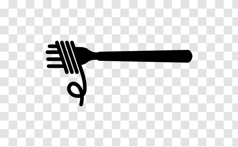 Pasta Fork Italian Cuisine - Black Transparent PNG