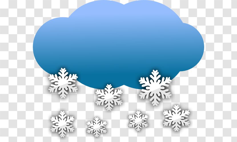 Snowflake Cloud Rain And Snow Mixed Clip Art - Path Cliparts Transparent PNG