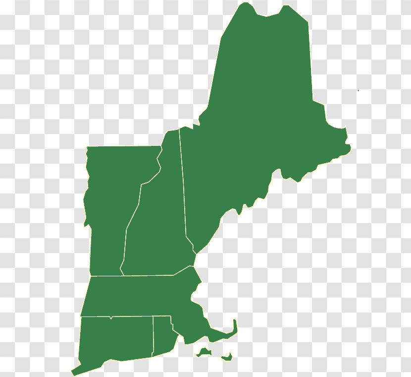 New Hampshire Massachusetts Maine Vermont Connecticut - England - Outline Of Shamrock Transparent PNG