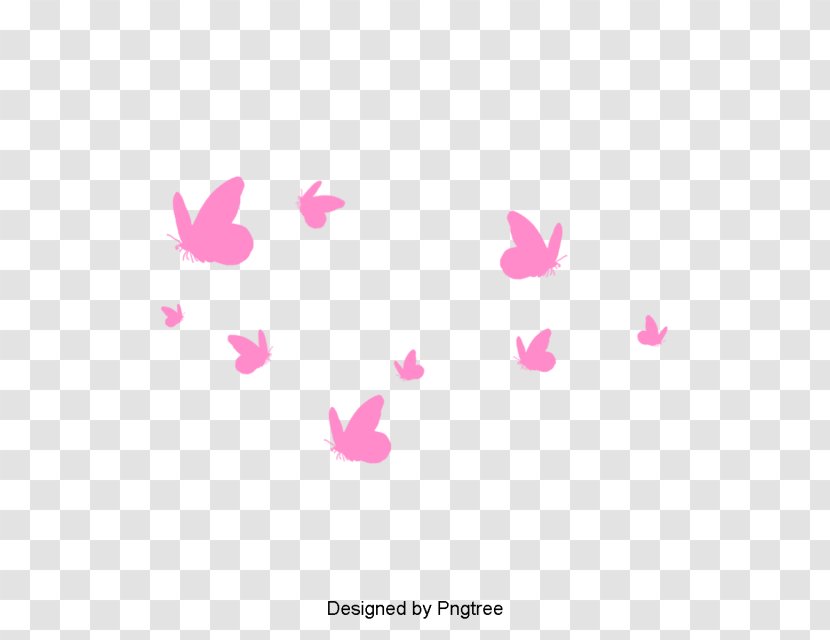 Butterfly Clip Art - Pink Transparent PNG