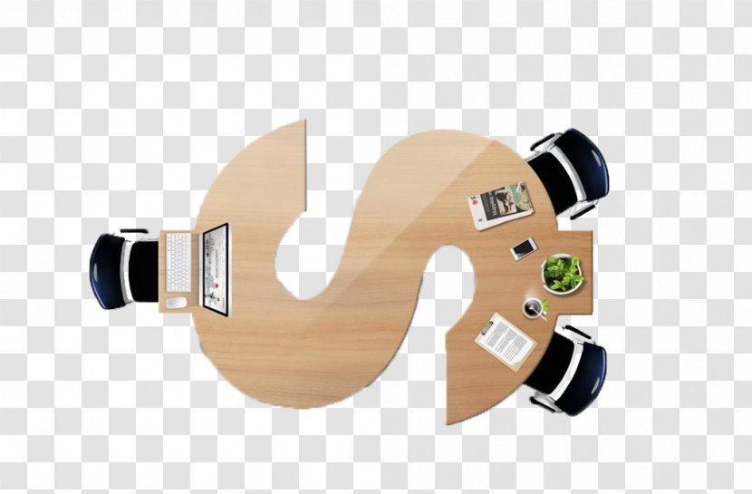 Table Chair Meeting - Computer - Overlooking The S-shaped Office Desk Work Transparent PNG