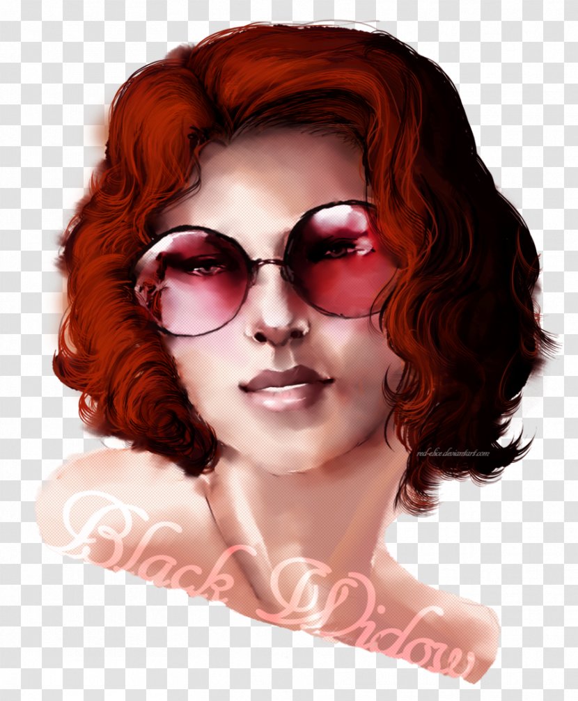 Sunglasses Goggles Red Hair - Brown - Glasses Transparent PNG