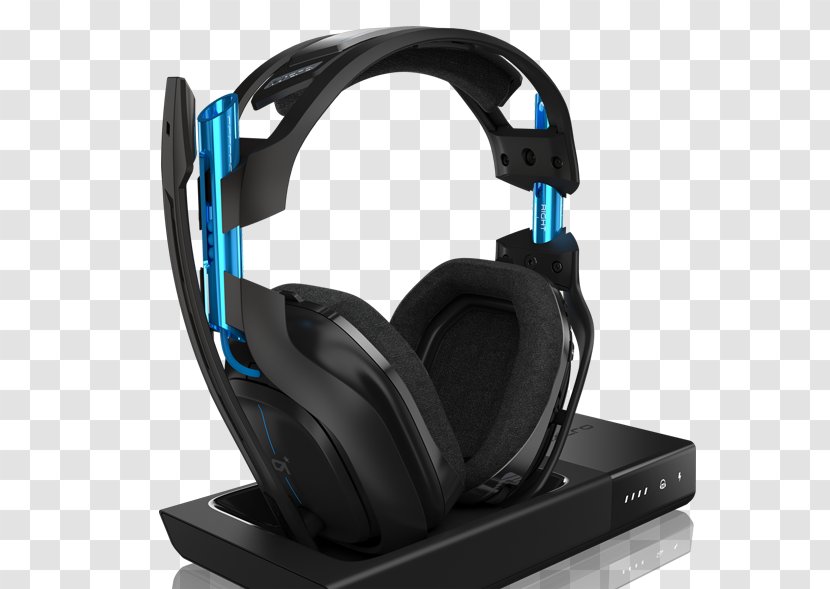 Xbox 360 Wireless Headset ASTRO Gaming A50 7.1 Surround Sound - Electronic Device - Headphones Transparent PNG