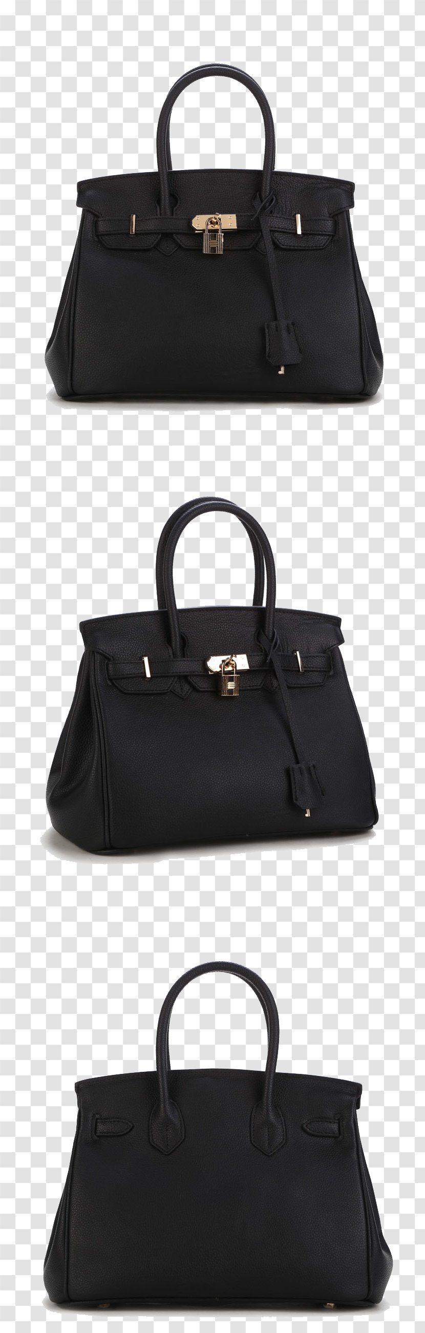 Laptop Keychain Handbag - Black Lock Handbags Transparent PNG