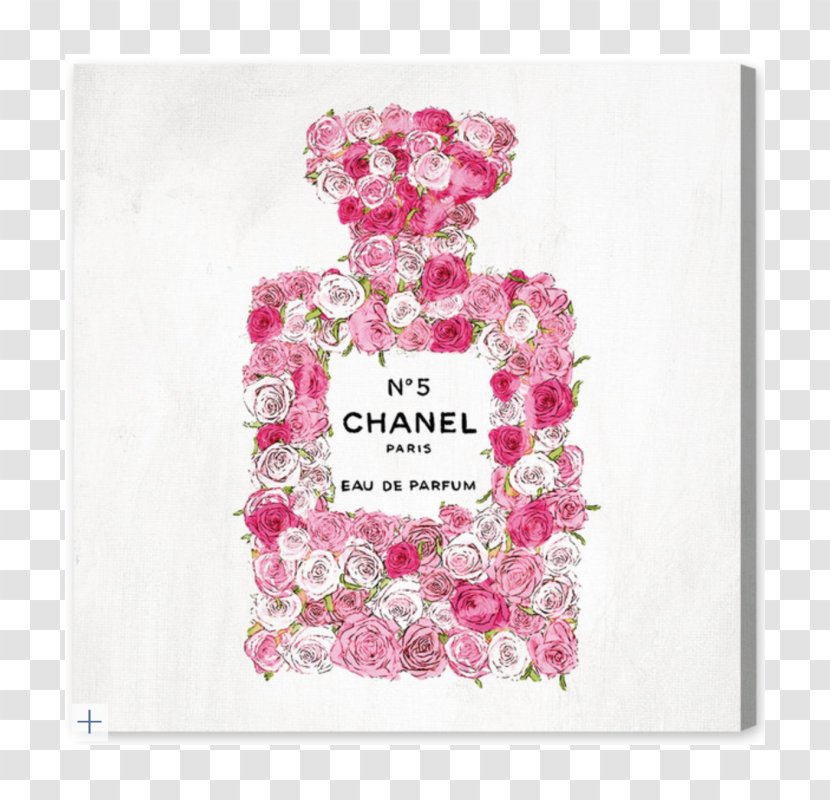 Chanel No. 5 Canvas Print Watercolor Painting Art - Petal Transparent PNG