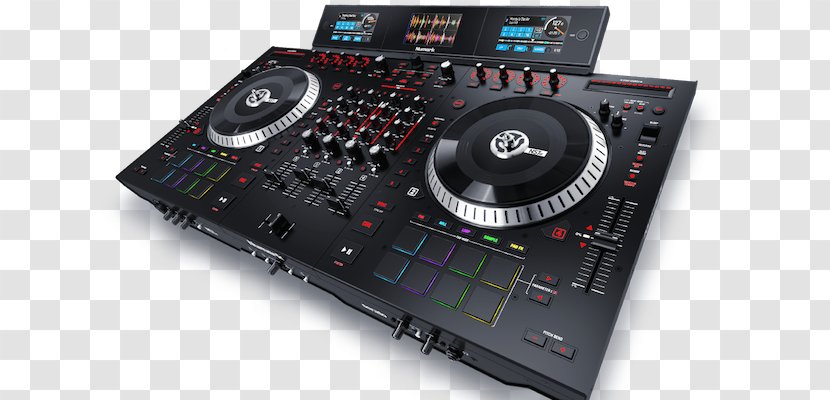 DJ Controller Numark Industries Disc Jockey NS7III Audio Mixers - Heart - Watercolor Transparent PNG