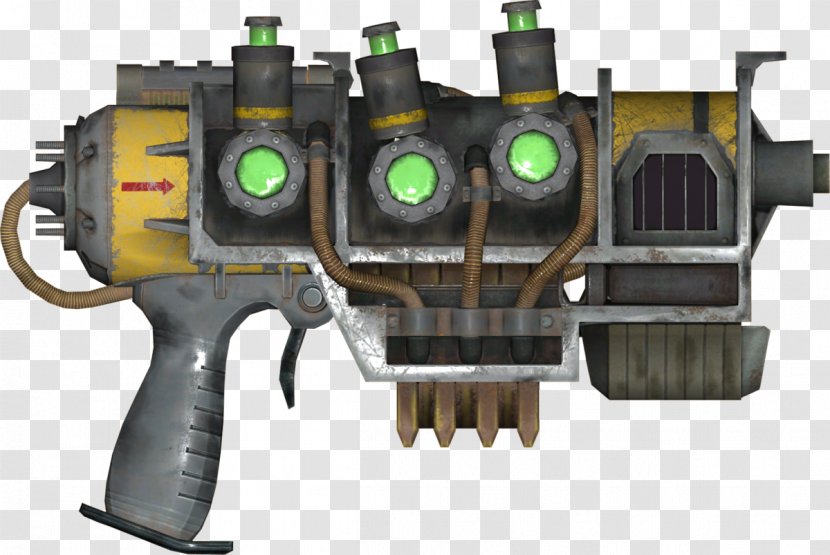 Fallout 4 Plasma Weapon 3 Firearm - Silhouette - Fall Out Transparent PNG