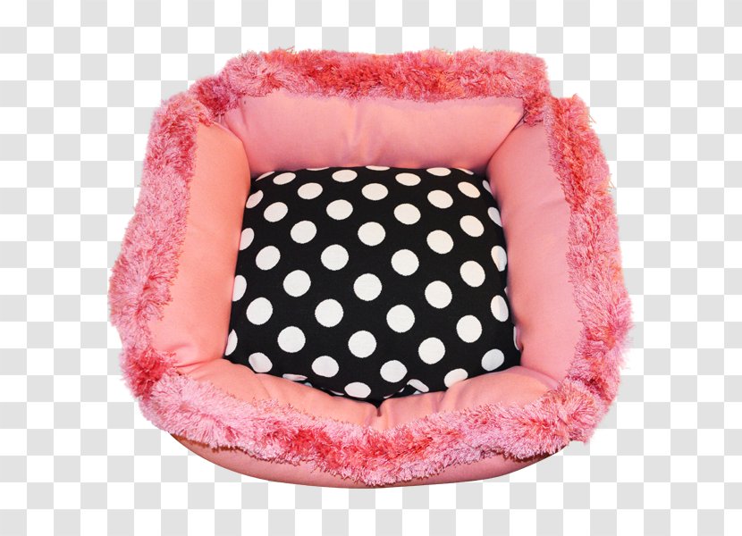 Polka Dot Bed Cushion Dog Textile Transparent PNG