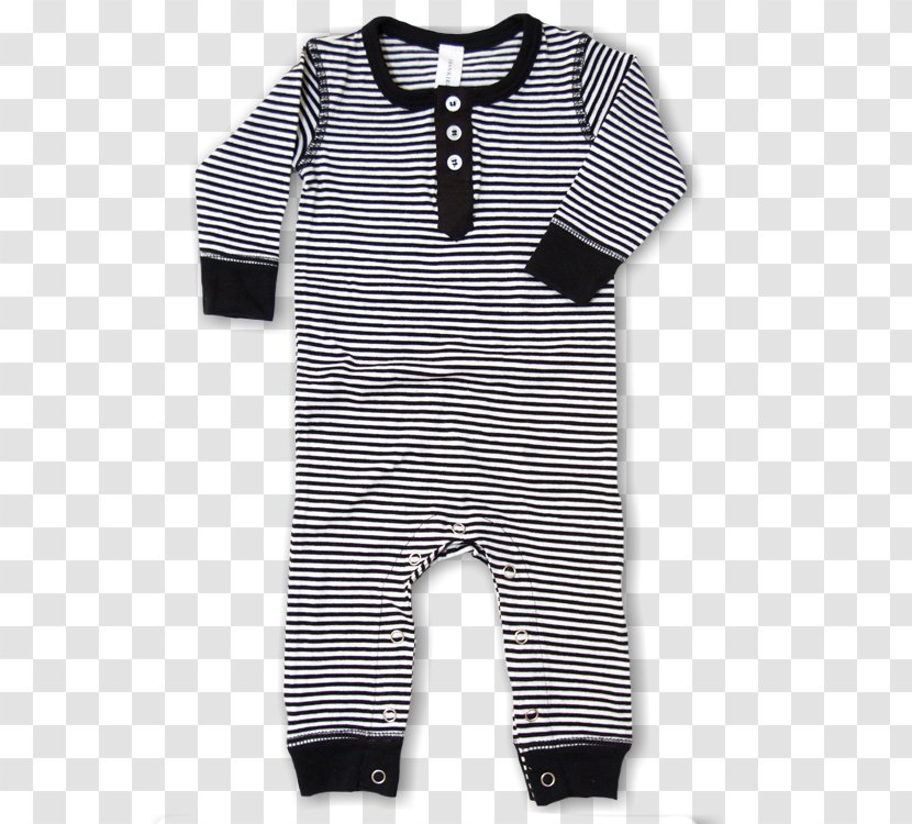 Sleeve White Onesie Black Collar - Baby Transparent PNG