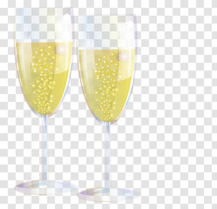 Champagne Wine Glass Cup - Transparency And Translucency - Goblet Transparent PNG
