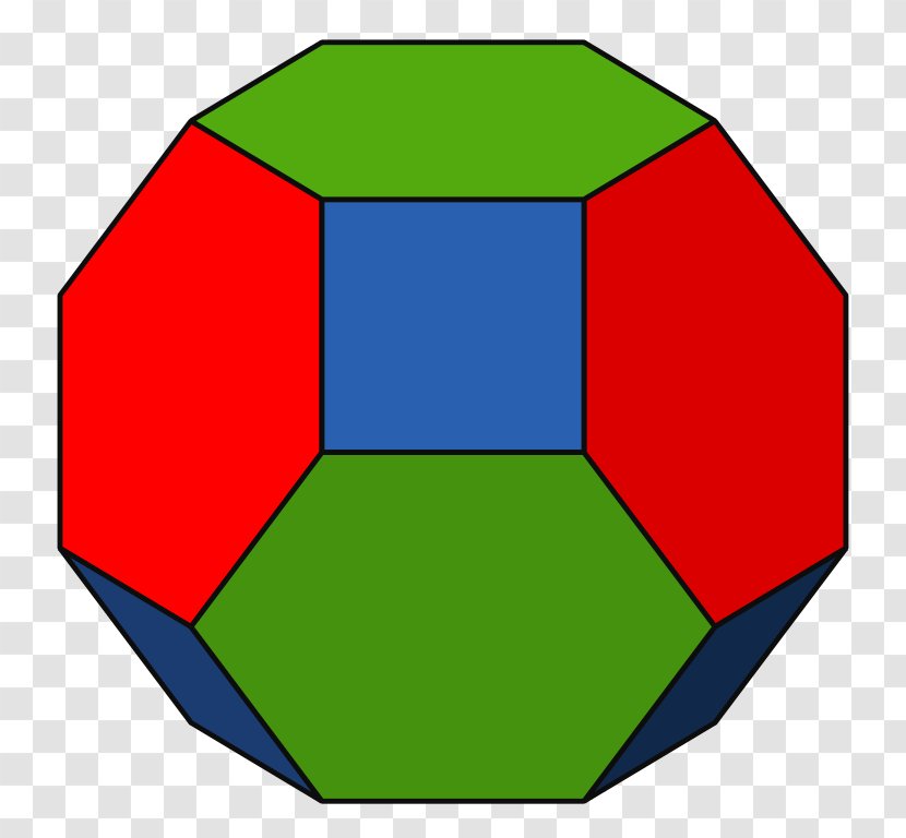 Truncated Octahedron Truncation Square Pyramid Equilateral Triangle - Symmetry Transparent PNG