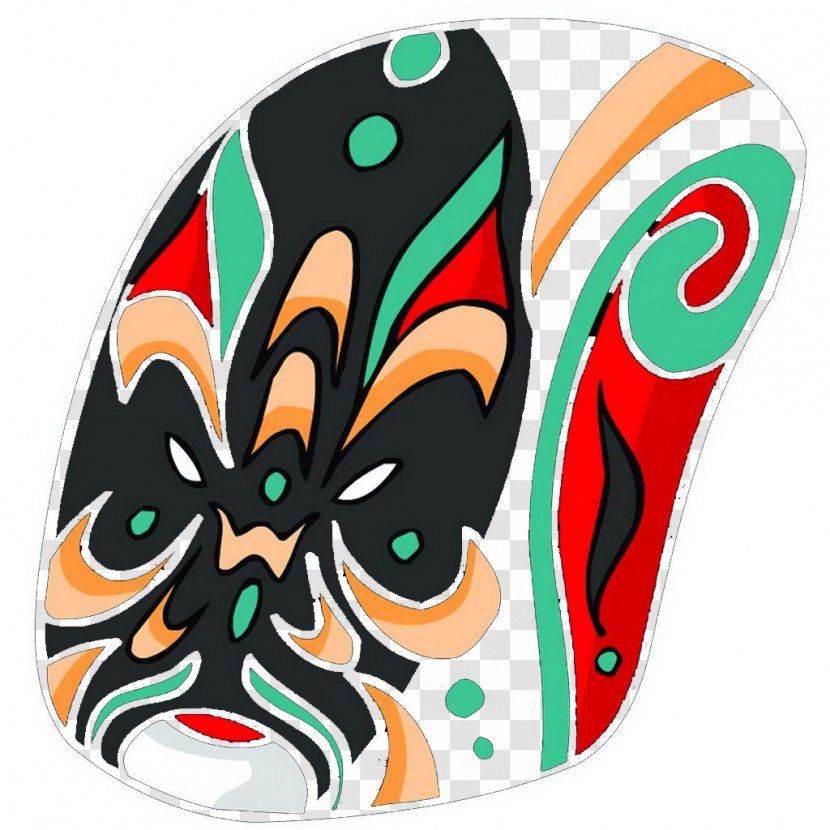 Cartoon Chinese Opera Clip Art - Clown - Sui And Theatrical Face Transparent PNG