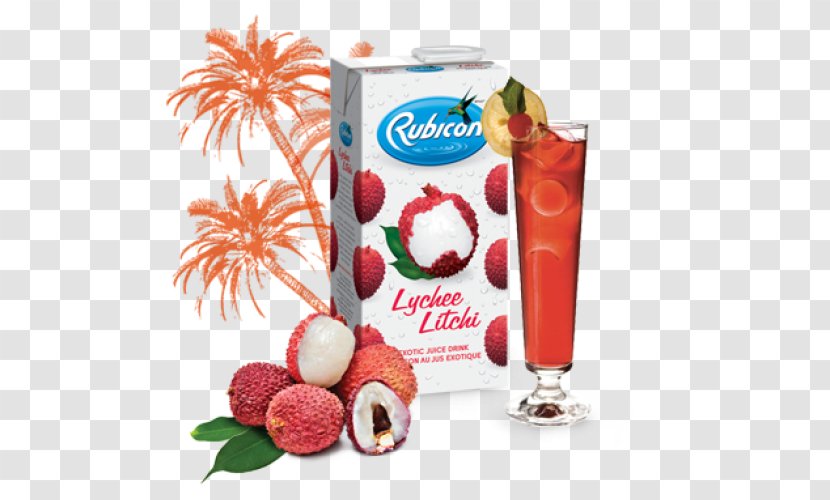 Strawberry Juice Lychee Pomegranate Fizzy Drinks - Fruit Transparent PNG