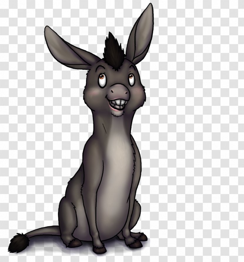 Domestic Rabbit Donkey Mule Hare Shrek Film Series Transparent PNG