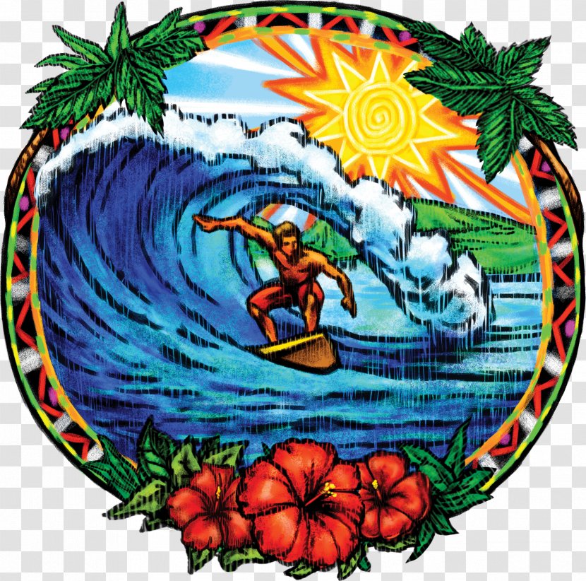 Outer Banks Hawaii T-shirt Surfing Illustration - Tropical Vacation Pictures Transparent PNG