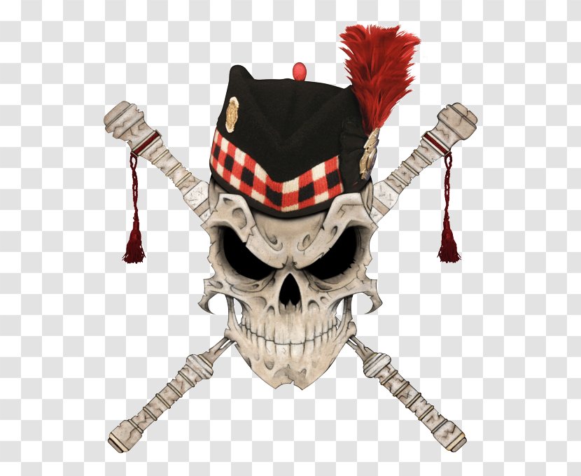 Bagpipes Left Full Rudder Scallywag Mutiny Drawing Art - Headgear - Bagpipe Stamp Transparent PNG
