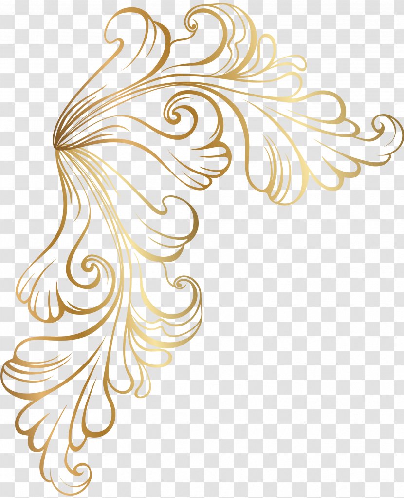 Embroidery Gold Cutwork Ornament Information - Tablecloth Transparent PNG