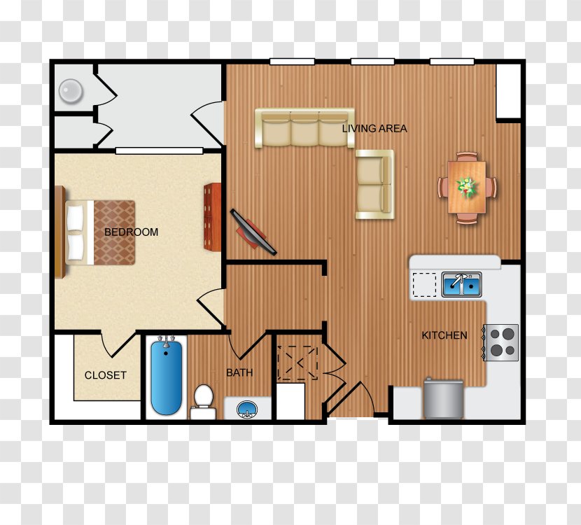 Floor Plan Home House Apartment - Ranchstyle Transparent PNG