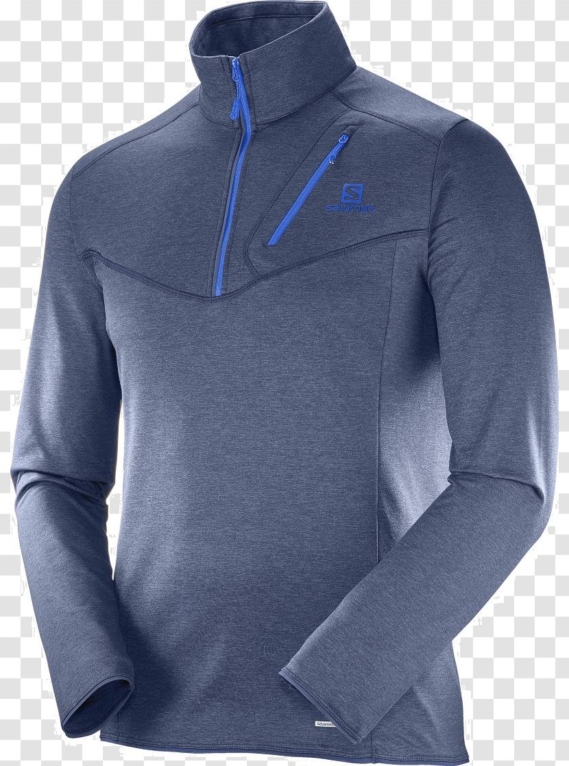 Hoodie Polar Fleece Jacket Salomon Group T-shirt - Electric Blue Transparent PNG