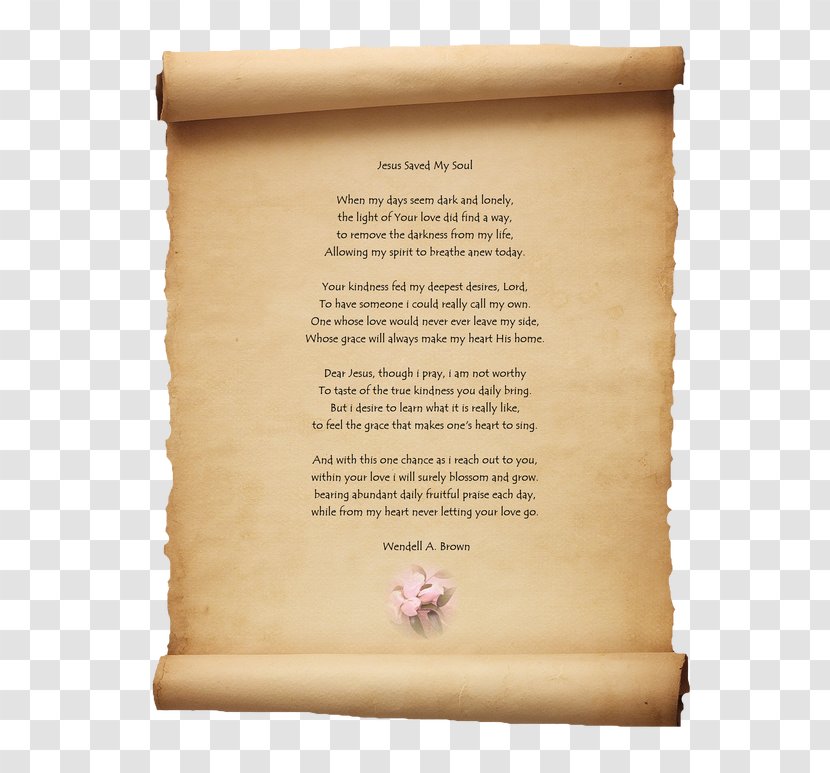 Paper Scroll Parchment - Stock Photography - Poem Transparent PNG