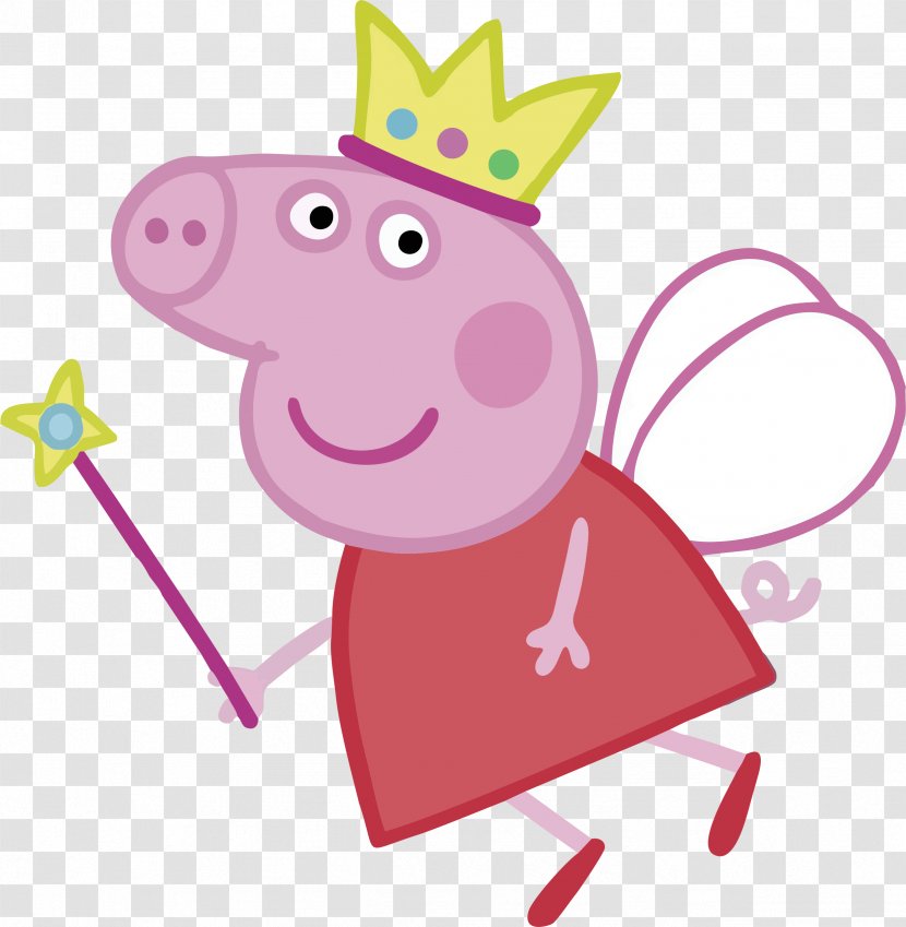 Daddy Pig Princess Clip Art - Cartoon - PEPPA PIG Transparent PNG