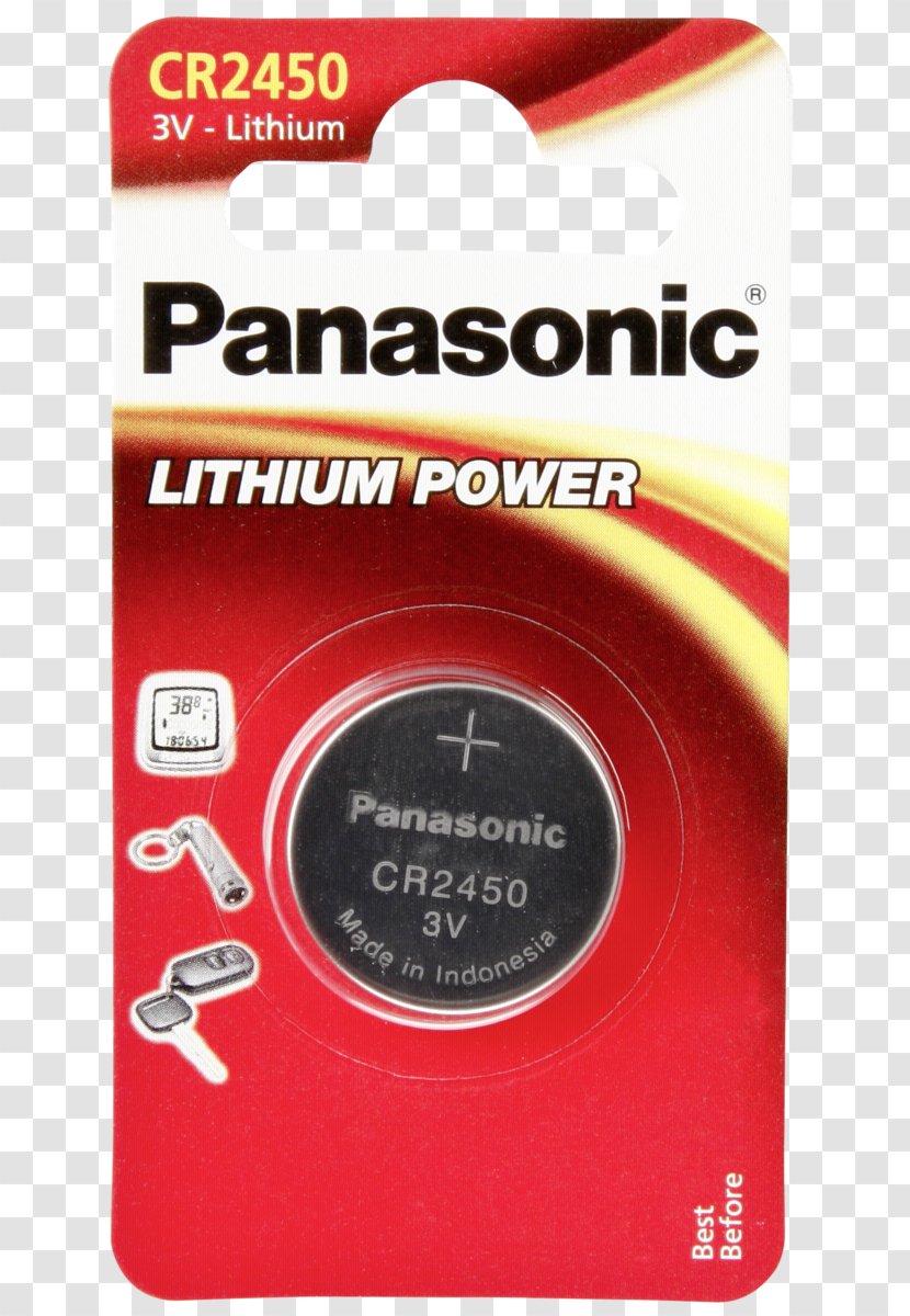 Button Cell 1 Panasonic CR 1220 Lithium Power Hardware/Electronic Electric Battery - Brand - Laptop Cord Transparent PNG