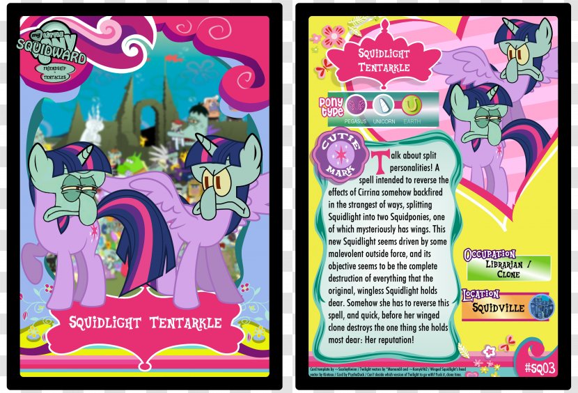 Squidward Tentacles Pinkie Pie Twilight Sparkle Rarity Rainbow Dash - Derpy Hooves Transparent PNG